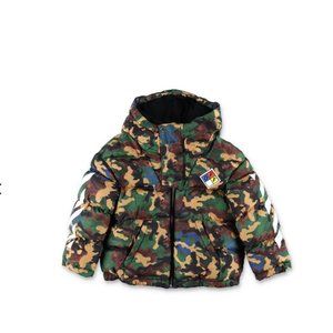 Off-White x Virgil Obloh Boys Logo Patch Hooded Jacket Camo ( 10 )